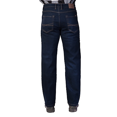 SMITHS WORKWEAR fleece lined jeans pants denim sturdy warm Mens 36