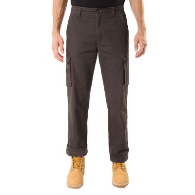 Smith's Workwear Stretch Fit High-Rise Fleece-Lined Canvas Cargo Pants