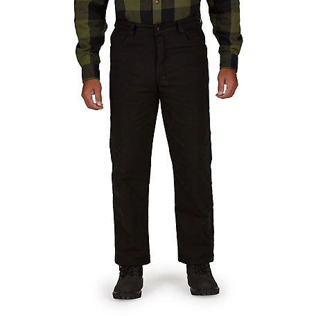Smith's Workwear Men's Stretch Fit Mid-Rise Fleece-Lined Canvas 5-Pocket Pants  at Tractor Supply Co.