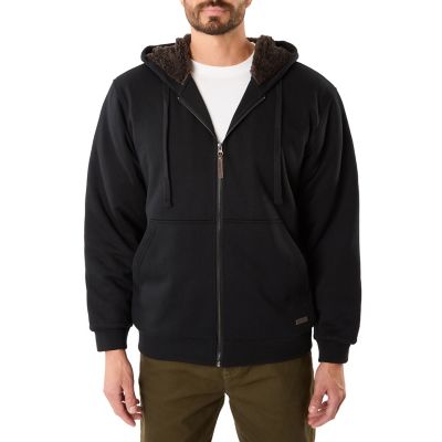 smiths mens sherpa lined fleece hoodie