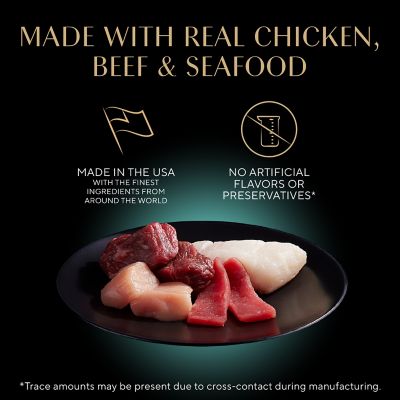 Image showing  Perfect Portions Adult Savory Chicken, Beef, Whitefish and Tuna Entree Pate Wet Cat Food pk., 2.6 oz., Pack of 36