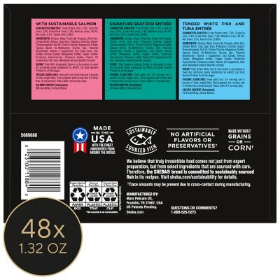 Image showing  Perfect Portions All Life Stages Signature Seafood Salmon, Whitefish & Tuna Pate Wet Cat Food pk., 2.6 oz., Pack of 24