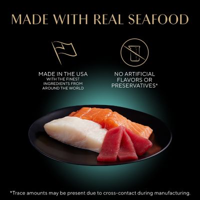 Image showing  Perfect Portions All Life Stages Signature Seafood Salmon, Whitefish & Tuna Pate Wet Cat Food pk., 2.6 oz., Pack of 24