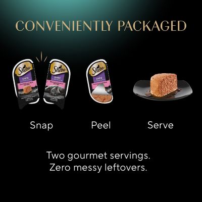 Image showing 7 th Sheba Perfect Portions All Life Stages Signature Seafood Salmon, Whitefish & Tuna Pate Wet Cat Food pk., 2.6 oz., 24 pk.