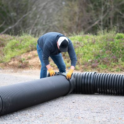 Image showing  24 in. HDPE Drainage Pipe Tee