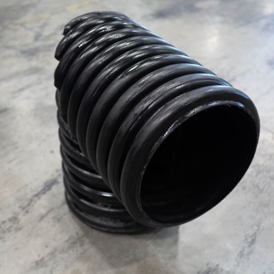 Image showing  15 in. HDPE 90 Degree Elbow Pipe Fitting