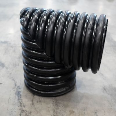 Image showing  15 in. HDPE 90 Degree Elbow Pipe Fitting