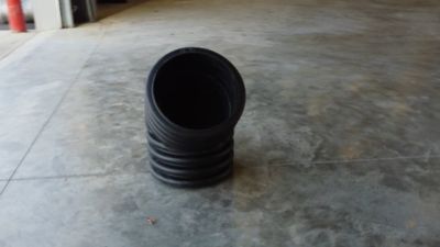Image showing  12 in. HDPE 45 Degree Elbow Pipe Fitting