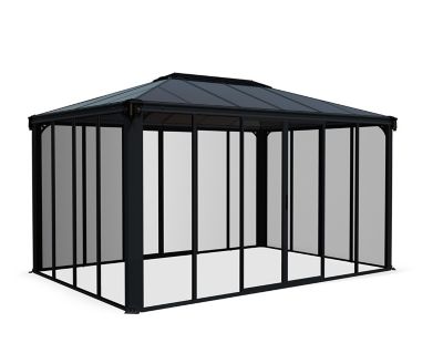 Canopia by Palram 10 ft. x 14 ft. Ledro Gazebo, Gray/Bronze