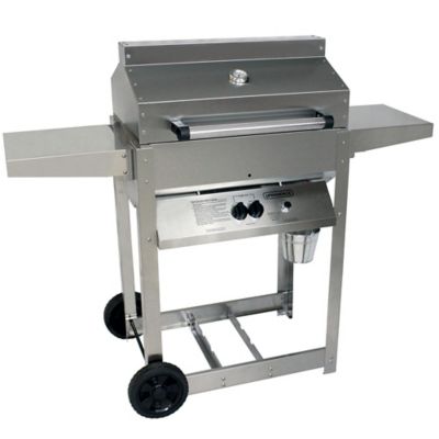 Image showing  1-Burner Phoenix Riveted Propane Gas Cart Grill, Gray