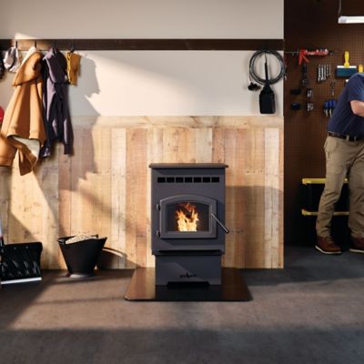 Image showing 6 th Forge & Flame 1500 sq. ft. Pellet Stove, 60 lb. Hopper Size, PP60-B