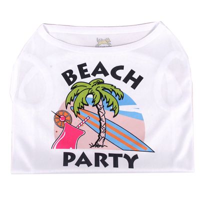 Yellow Dog Design Beach Party Dog Shirt