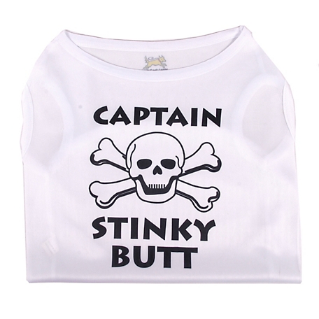 Yellow Dog Design Captain Stinky Butt Dog Shirt