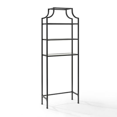 Image showing  27.25 in. W x 11 in. D x 73 in. H Steel Aimee Space-Saving Bathroom Shelf