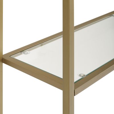 Image showing 7 th Crosley 11 in. x 27.25 in. x 73 in. Steel Aimee Space Saver Bathroom Shelf, Gold