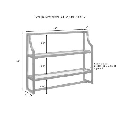 Image showing  Aimee Bathroom Wall Shelf