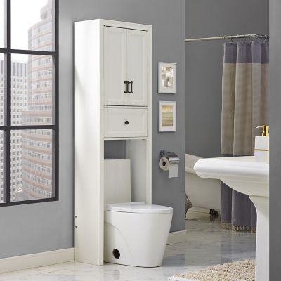 Crosley Tara Space Saver Bathroom Cabinet, White