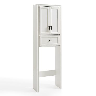 Image showing  22 in. x 72 in. x 11 in. Wooden Tara Space Saver Bathroom Cabinet, White