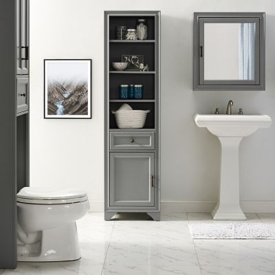 Image showing  6-Compartment Tara Linen Cabinet, Gray