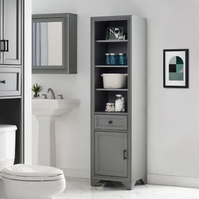 Image showing  6-Compartment Tara Linen Cabinet, Gray