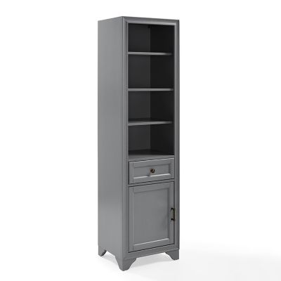 Image showing 6 th Crosley 6-Compartment Tara Linen Cabinet, Gray