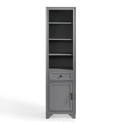 Image showing 7 th Crosley 6-Compartment Tara Linen Cabinet, Gray