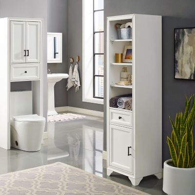 Image showing 7 th Crosley Tara Linen Cabinet, White
