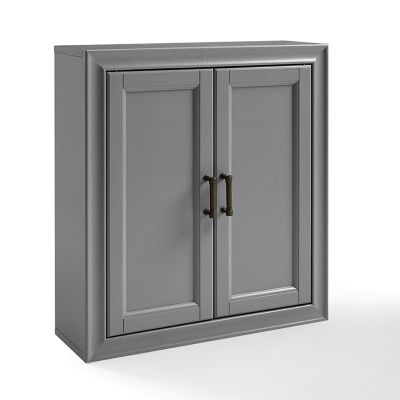 Image showing  26 in. x 23.75 in. MDF Tara Wall Cabinet, Gray