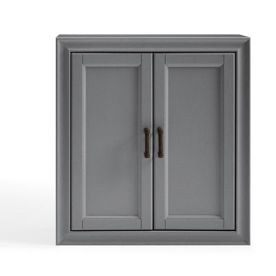 Image showing  26 in. x 23.75 in. MDF Tara Wall Cabinet, Gray