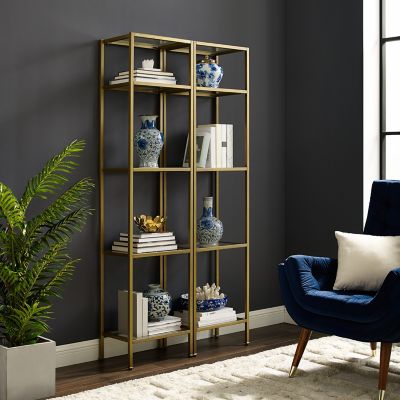 Crosley 4-Shelf Aimee Etageres, 2-Pack