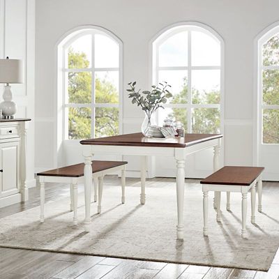 Image showing  3 pc. Shelby Dining Set, Rubbed White