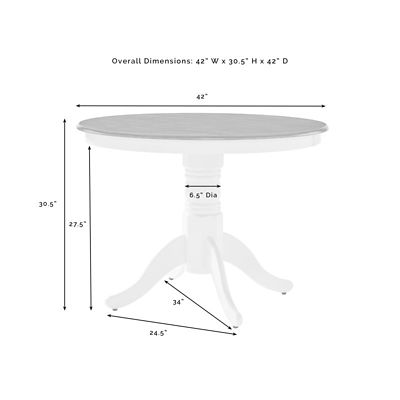 Image showing  Shelby Round Dining Table for 4 People, 42 in.