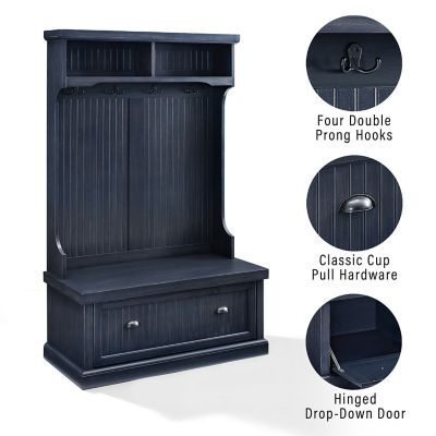 Image showing  Seaside Hall Tree Bench Organizer, 40 in. x 18.5 in. x 64.5 in.