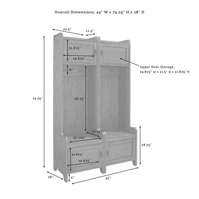 Image showing  Fremont 2 pc. Entryway Set, White