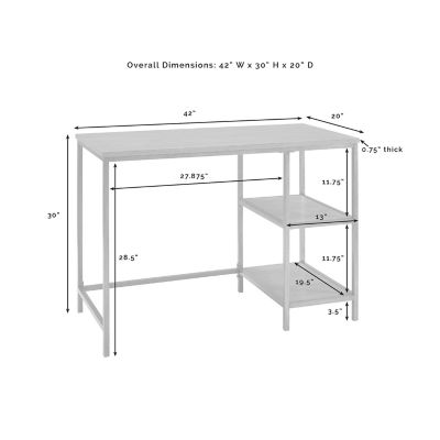 Image showing  Brooke Wood and Steel Desk