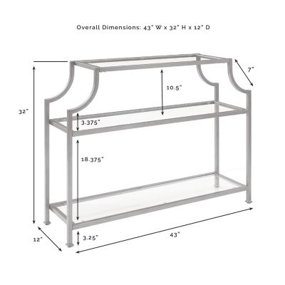 Image showing  Aimee Console Table, 32 in. H x 43 in. W x 12 in. D