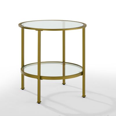 Image showing  Aimee End Table, 24 in., Gold