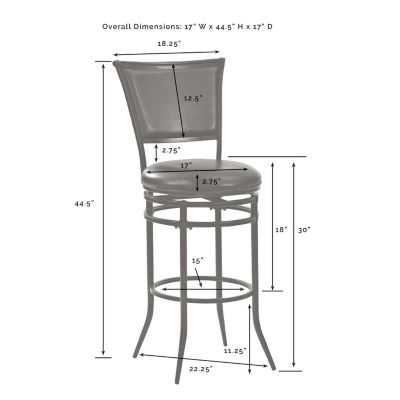 Image showing  Rachel Bar-Height Bar Stool, 44.5 in.