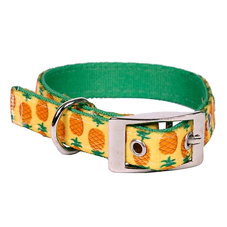 Yellow Dog Design Pineapples Yellow Uptown Dog Collar