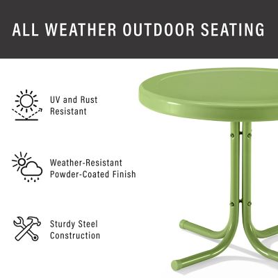 Image showing  Retro Metal Side Table, Green