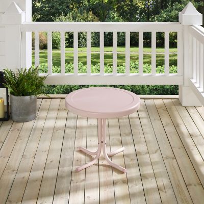 Image showing  Retro Metal Side Table, Pink