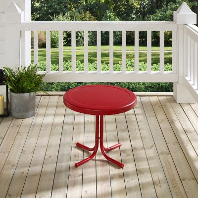 Image showing  Retro Metal Side Table, Red