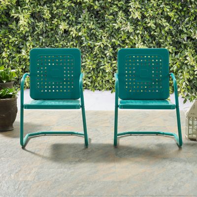 Image showing  Bates Patio Chair Set, Turquoise, 2-Pack
