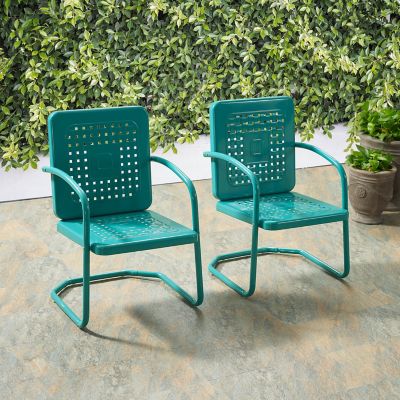 Image showing  Bates Patio Chair Set, Turquoise, 2-Pack