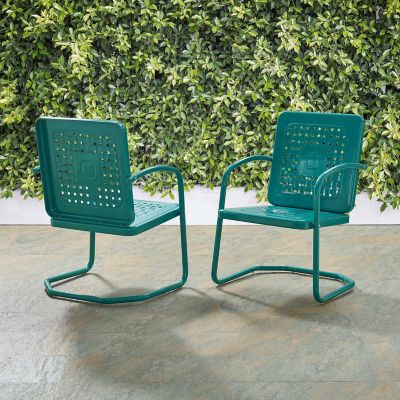 Image showing  Bates Patio Chair Set, Turquoise, 2-Pack