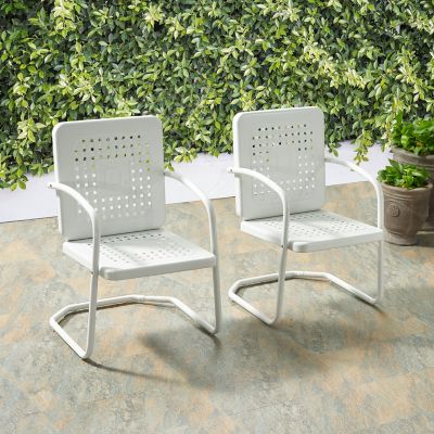 Image showing  Bates Patio Chair Set, White, 2-Pack
