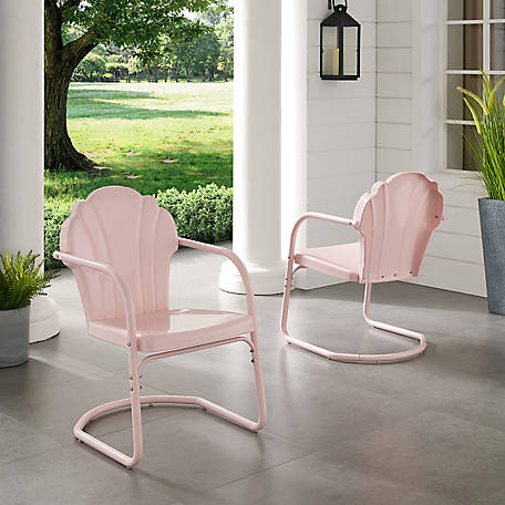 Crosley 2 pc. Tulip Chair Set, 20.5 in. D x 24.5 in. W x 32.88 in. H
