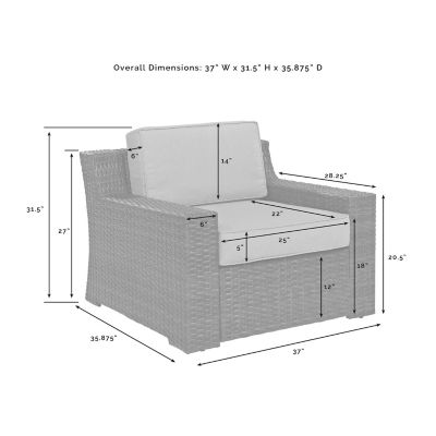 Image showing  Beaufort Outdoor Wicker Patio Armchair