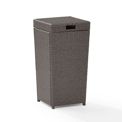 Image showing  Palm Harbor Wicker Outdoor Trash Bin