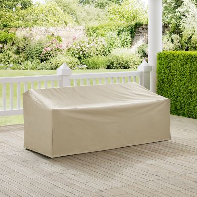 Crosley Outdoor Sofa Cover, 32 in. x 81 in. x 30 in., Compatible with Select Sofa Collections, Tan